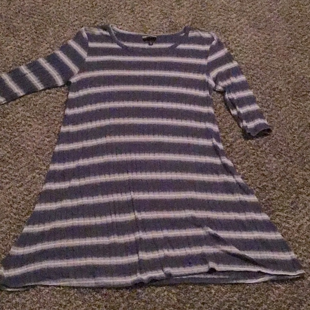 A striped dress.